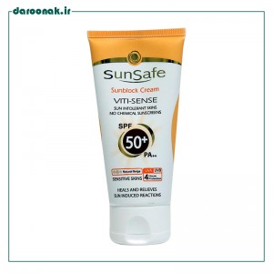 کرم ضد آفتاب رنگی سان سیف +SPF50 مناسب پوست حساس ۵۰ میلی لیتر