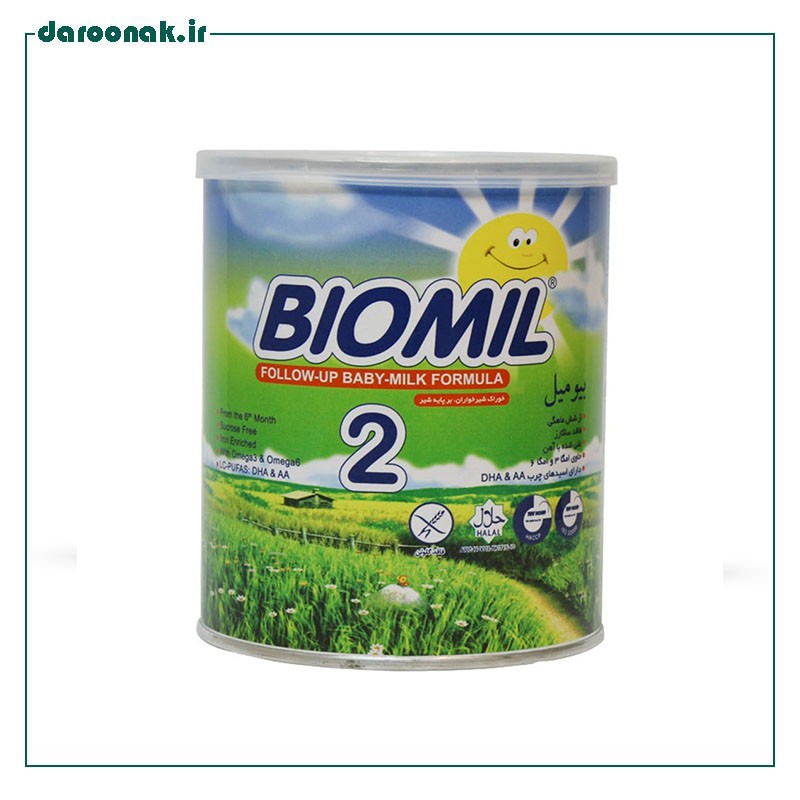 شیر خشک بیومیل ۲ فاسبل مناسب از ۶ تا ۱۲ ماهگی ۴۰۰ گرم
