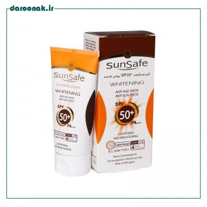 کرم ضد آفتاب SPF50 روشن کننده سان سیف مناسب انواع پوست ۵۰ گرم